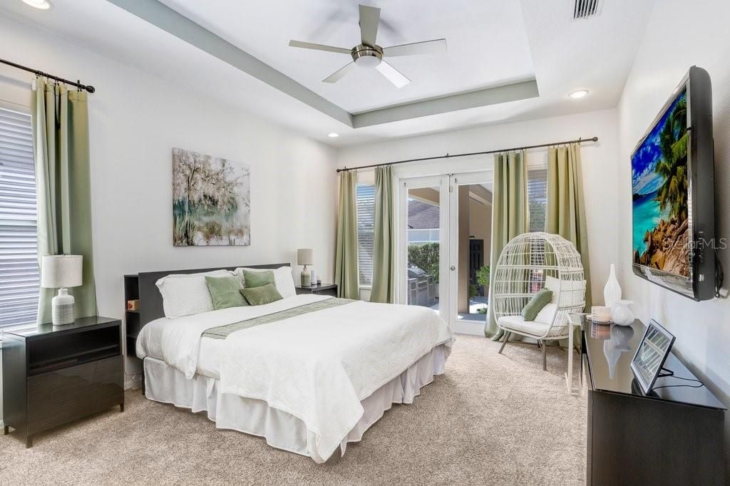 Bedroom, Interior, Recessed Lighting