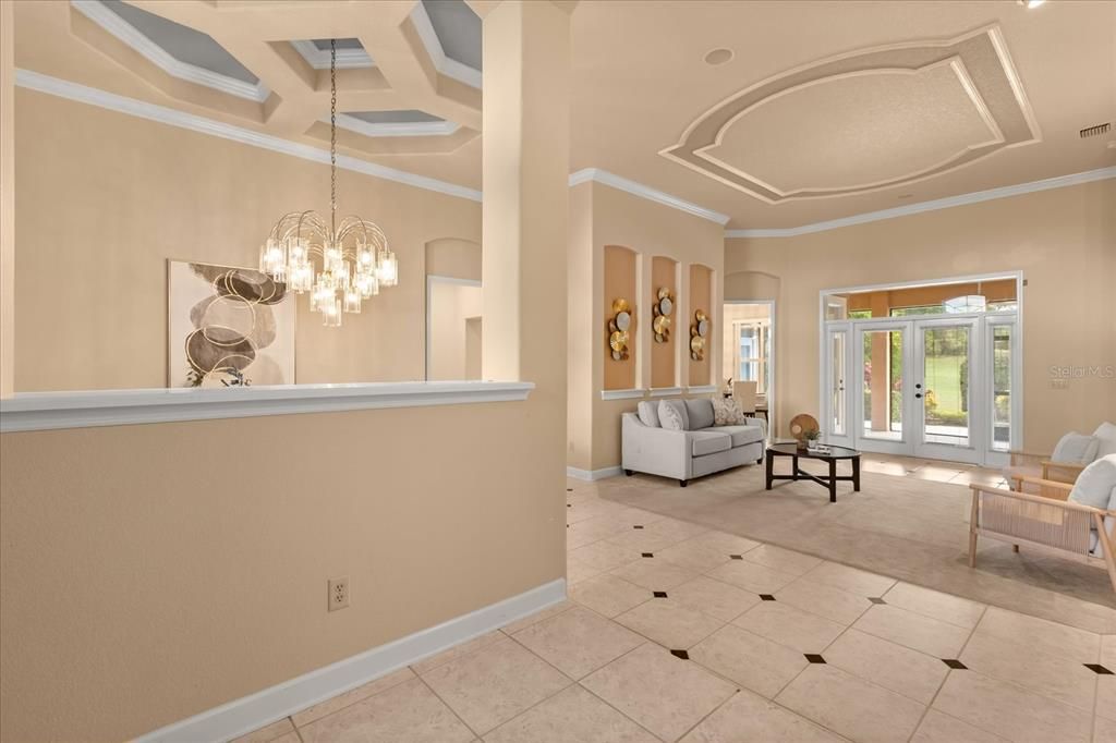 Chandelier, Interior