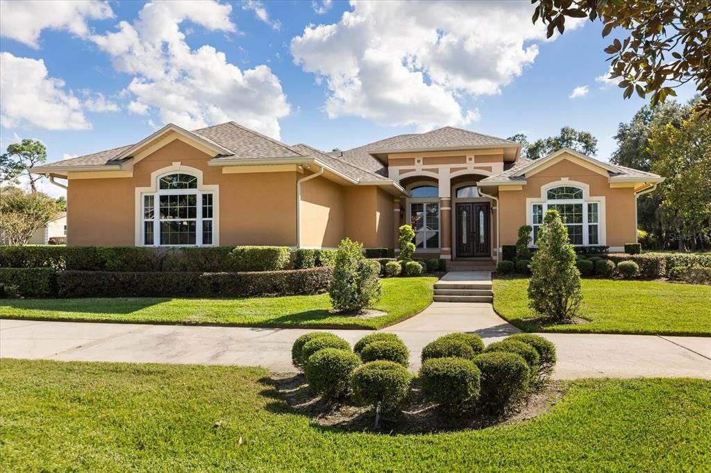 Backyard, Exterior, Facade, Mediterranean