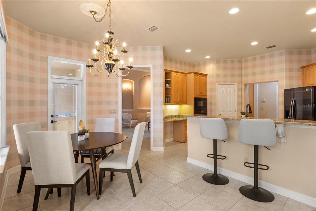 Chandelier, Dining room, Interior, Kitchen, Recessed Lighting