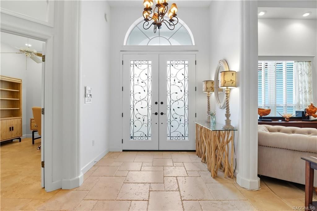 Chandelier, Interior, Recessed Lighting