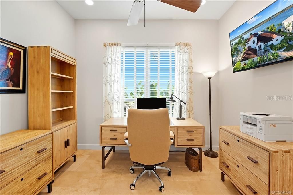Home Office, Interior, Recessed Lighting
