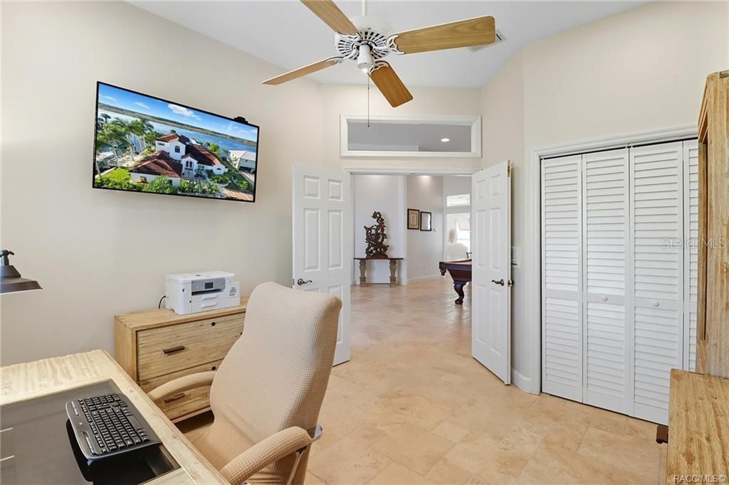 Home Office, Interior, Recessed Lighting