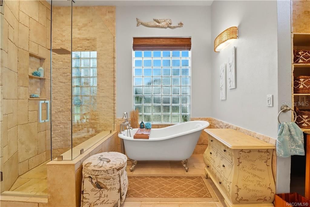 Bathroom, Free Standing Baths, Glass Shower, Interior