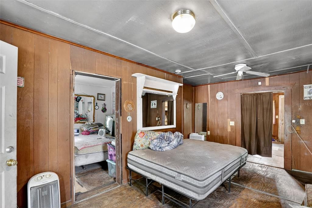 Bedroom, Interior, Wooden Walls