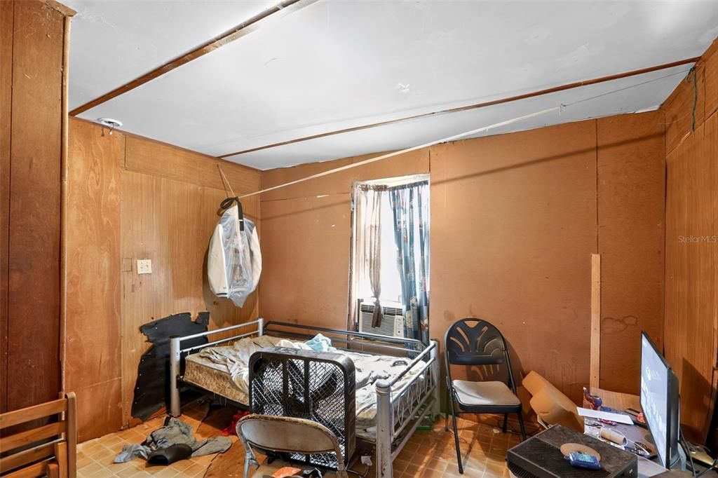 Bedroom, Interior, Wood Texture Flooring, Wooden Walls