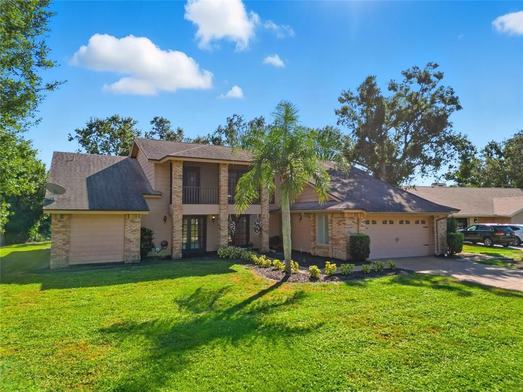 Attached, Backyard, Exterior, Facade, French Provincial