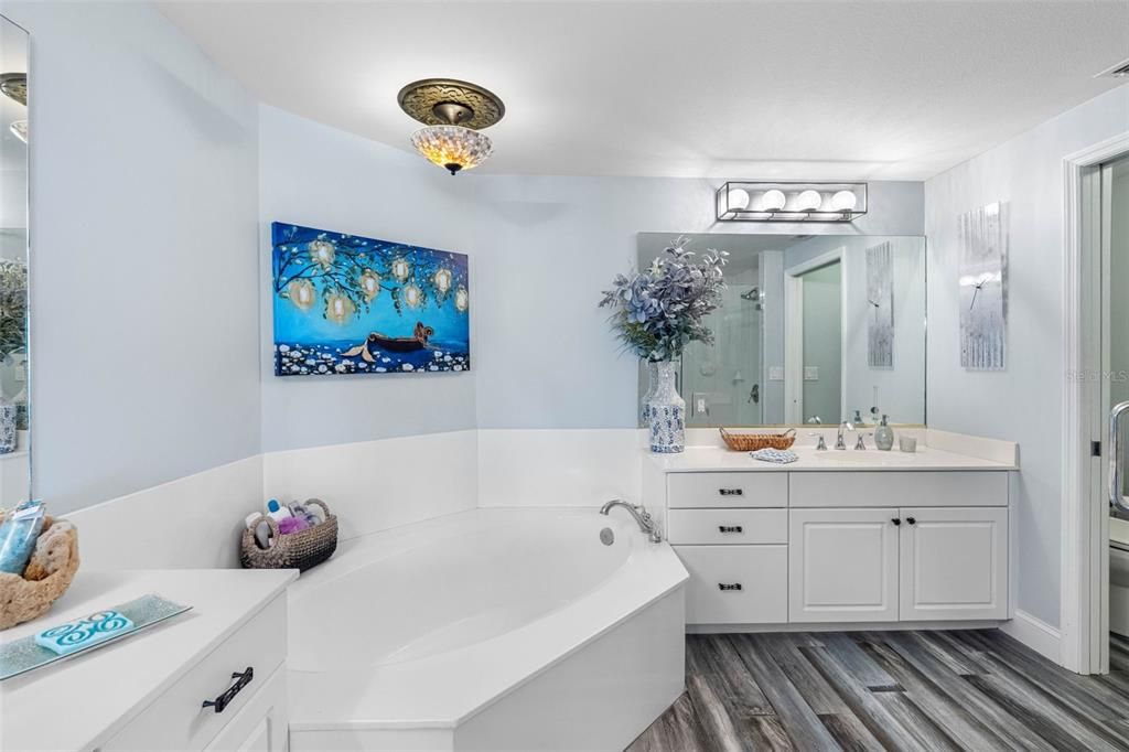 Bathroom, Interior, Wood Texture Flooring