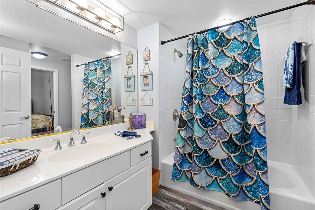 Bathroom, Interior, Wood Texture Flooring