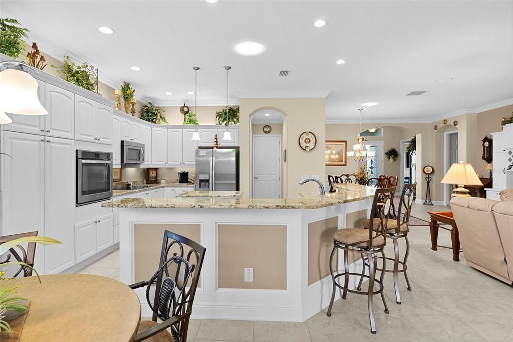 Interior, Kitchen, Pendant Lights, Recessed Lighting, Stainless Steel Appliances