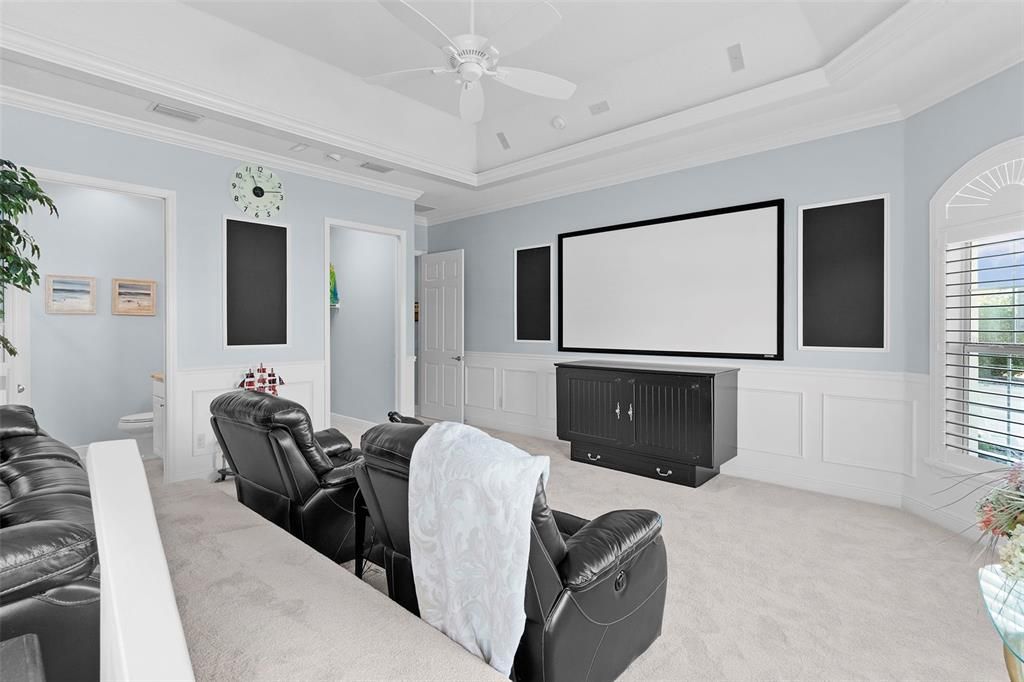 Interior, Projection Screen, Theatre Room