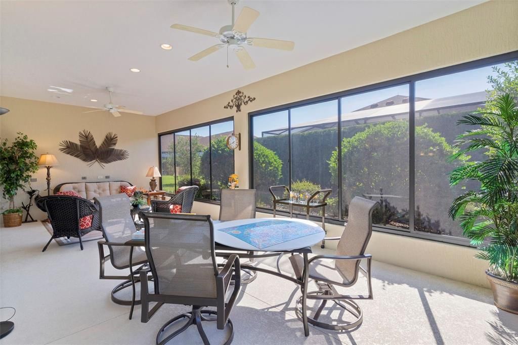 Dining room, Interior, Living room, Recessed Lighting, Sun Room