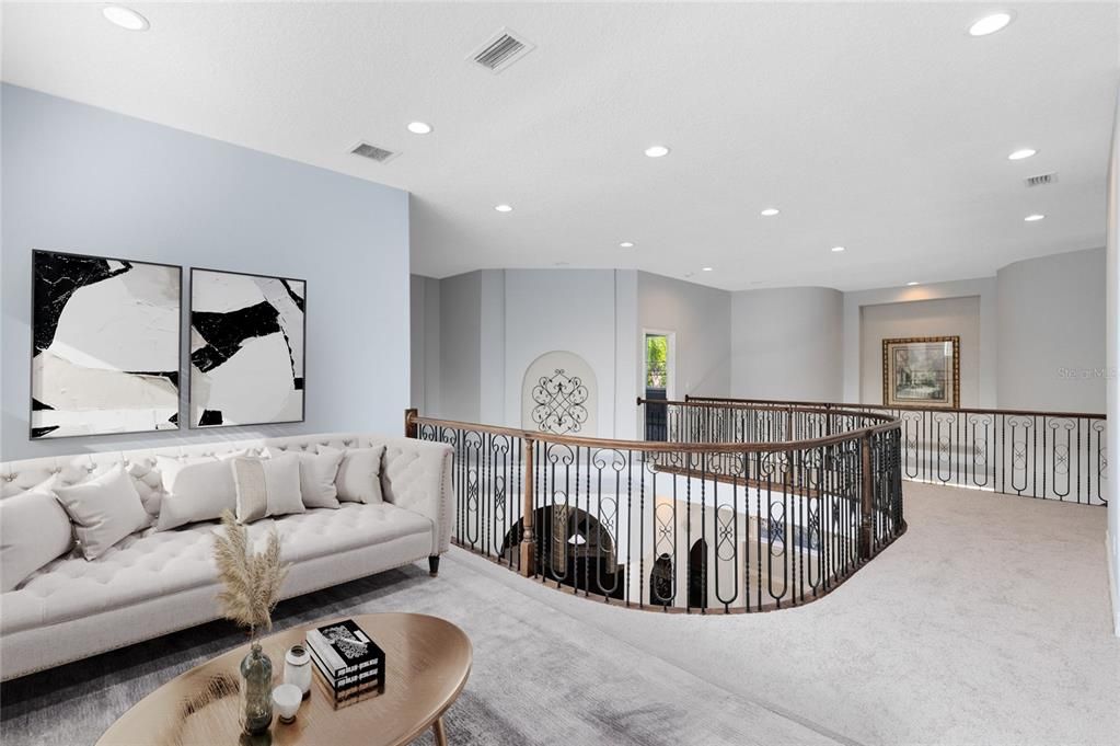 Interior, Living room, Recessed Lighting