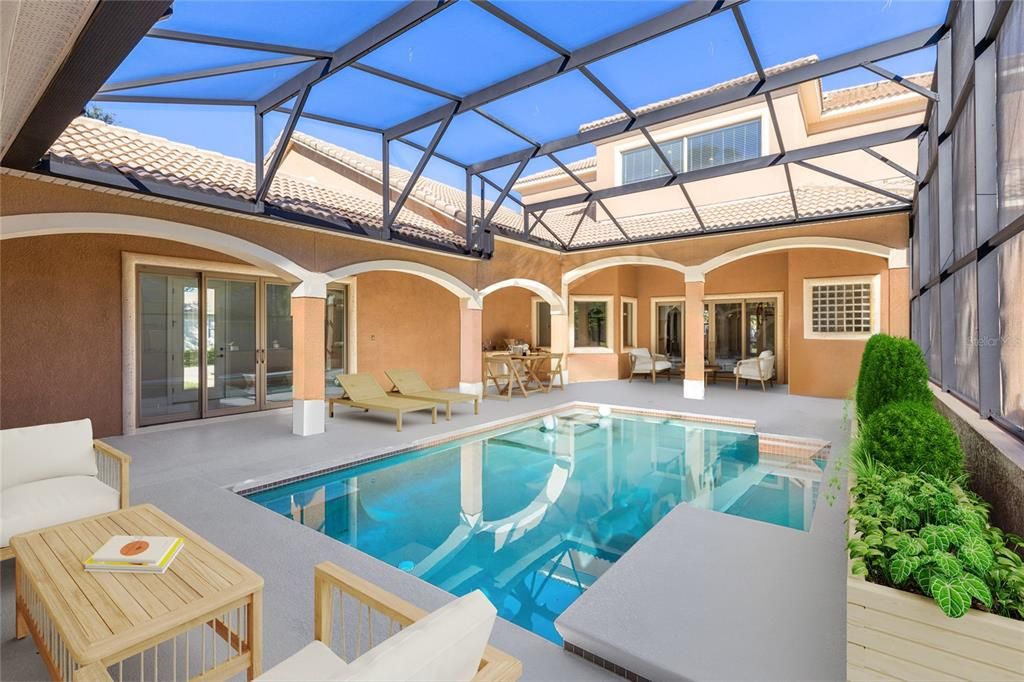 Glass Ceilings, Interior, Pool, Sun Room