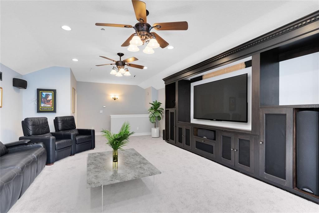 Home Theatre Room, Interior, Living room, Recessed Lighting, Theatre Room