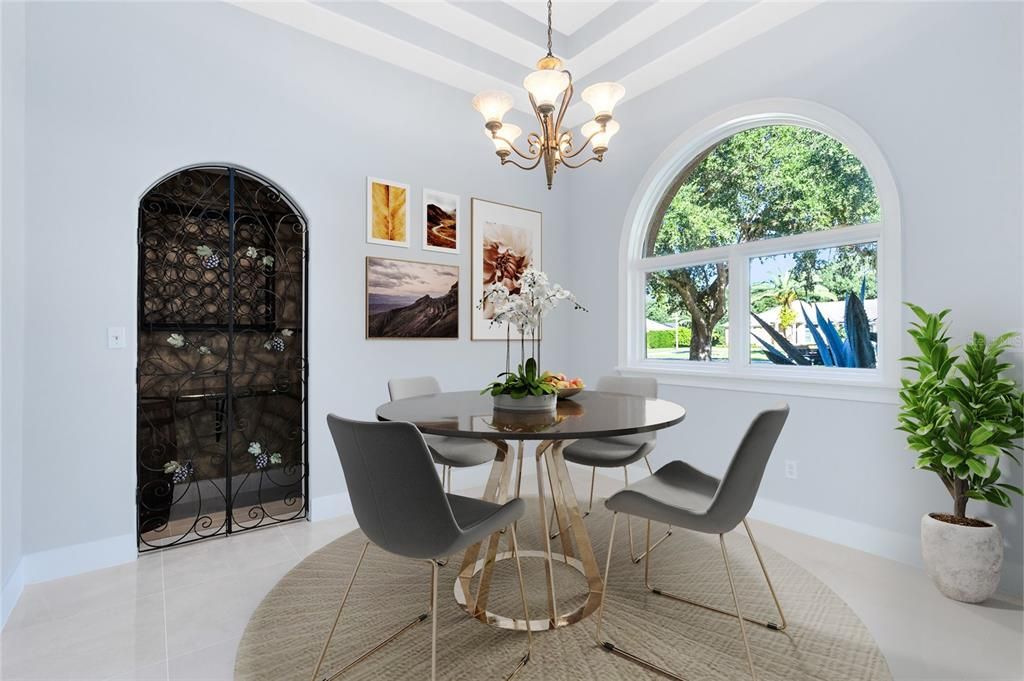 Chandelier, Dining room, Interior