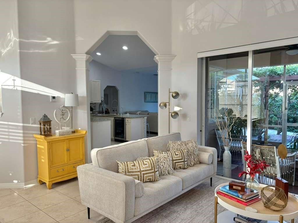 Interior, Kitchen, Living room, Recessed Lighting