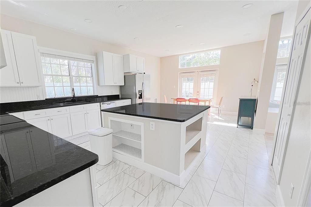 Interior, Kitchen, Marble, Recessed Lighting
