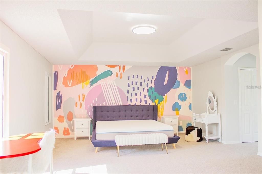 Bedroom, Interior, Recessed Lighting