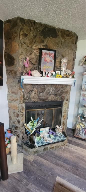 Fireplace, Interior, Wood Texture Flooring