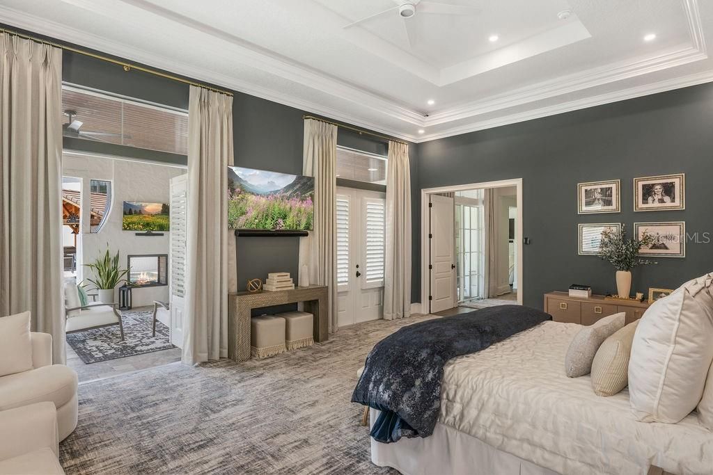 Bedroom, Interior, Recessed Lighting