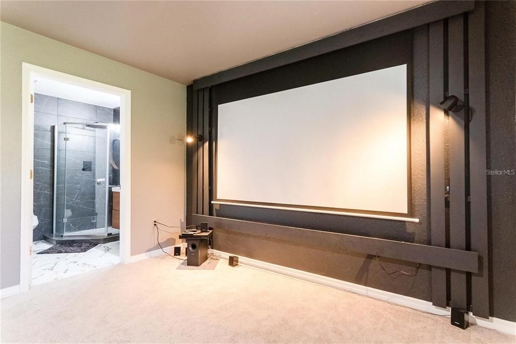 Bathroom, Interior, Marble, Projection Screen