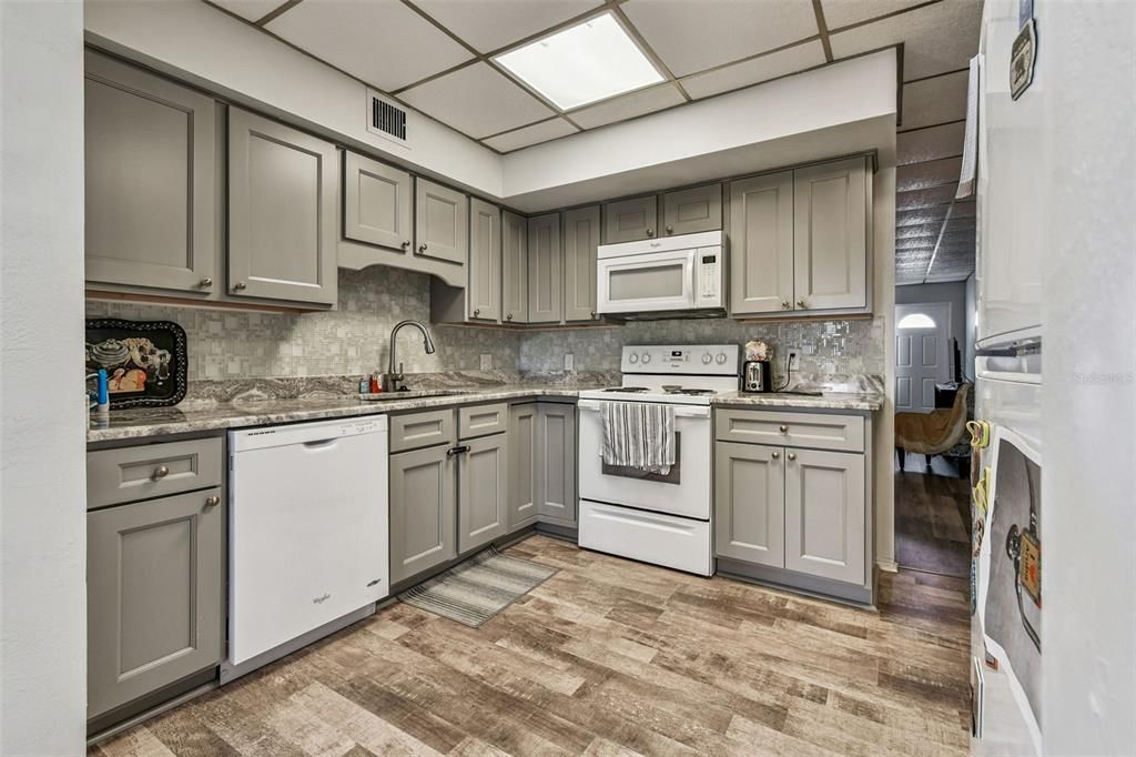 Interior, Kitchen, Wood Texture Flooring