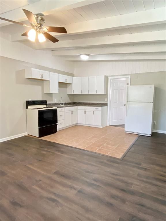 Interior, Kitchen, Wood Texture Flooring