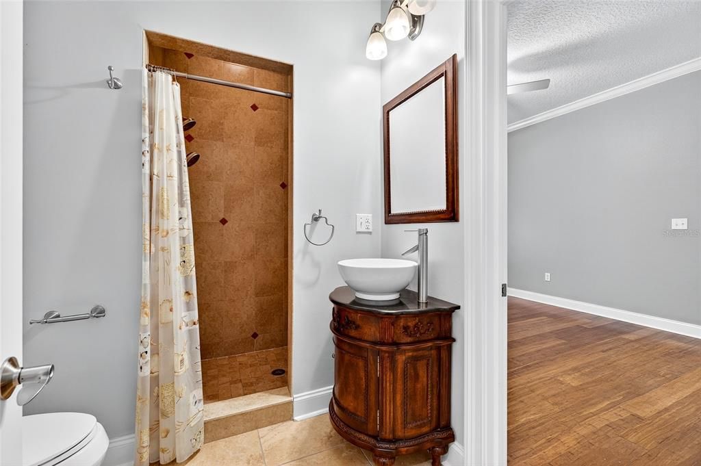 Bathroom, Interior, Wood Texture Flooring