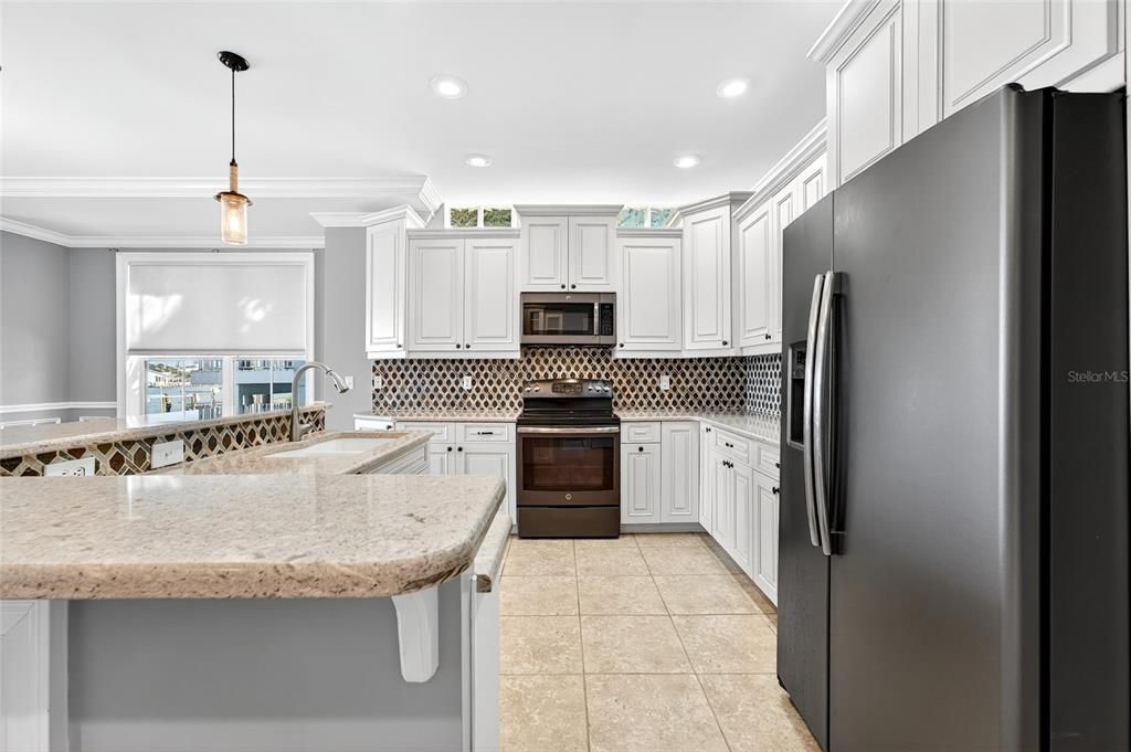 Interior, Kitchen, Pendant Lights, Recessed Lighting