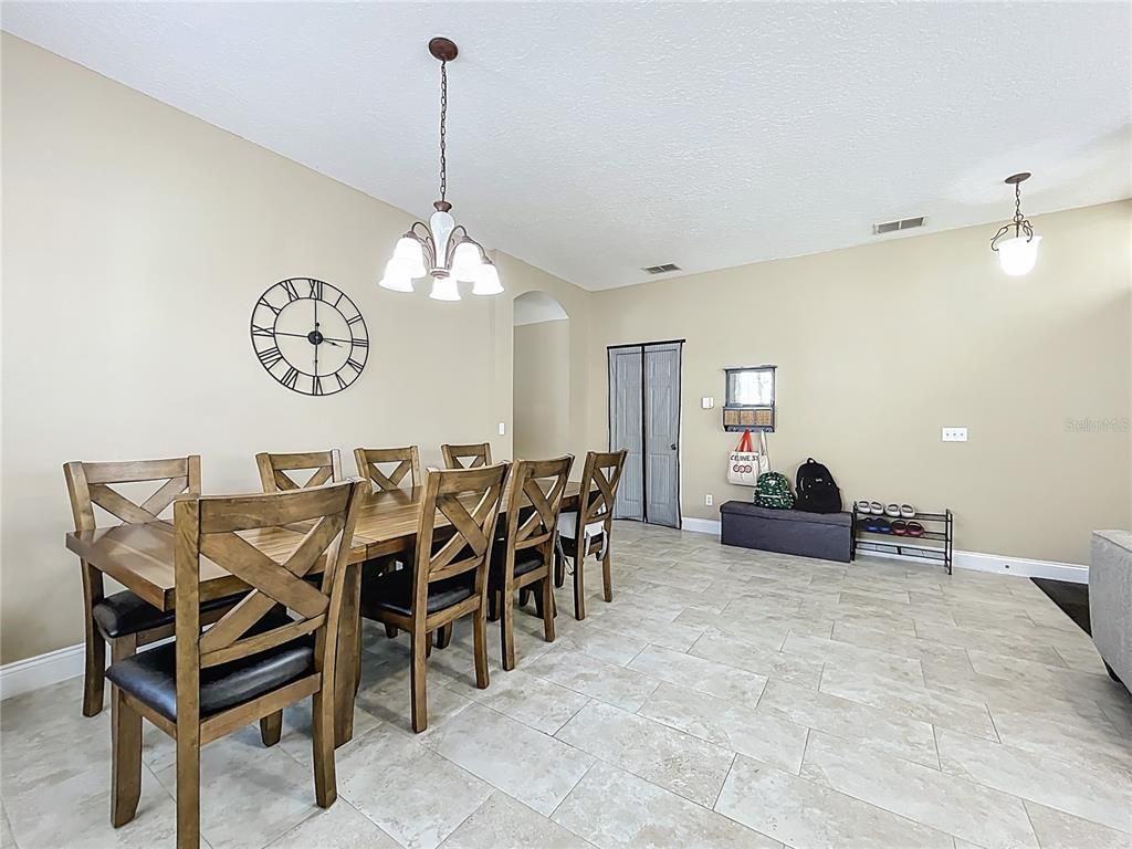 Dining room, Interior, Pendant Lights