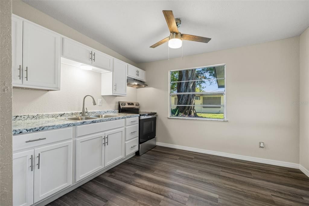 Interior, Kitchen, Wood Texture Flooring