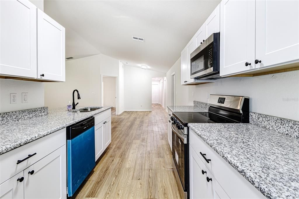 Interior, Kitchen, Wood Texture Flooring