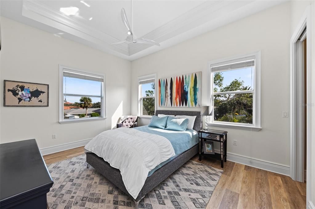 Bedroom, Interior, Water, Wood Texture Flooring