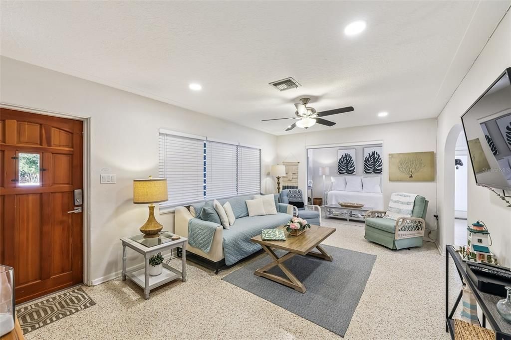 Interior, Living room, Recessed Lighting