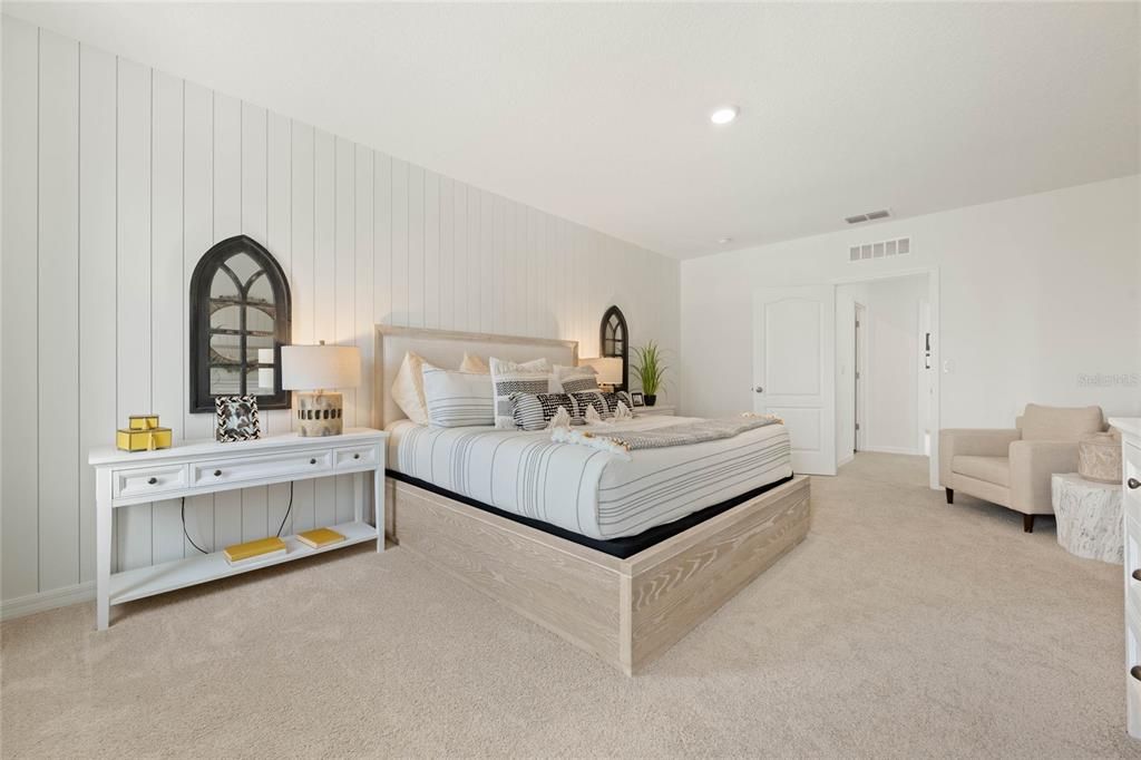 Bedroom, Interior, Recessed Lighting