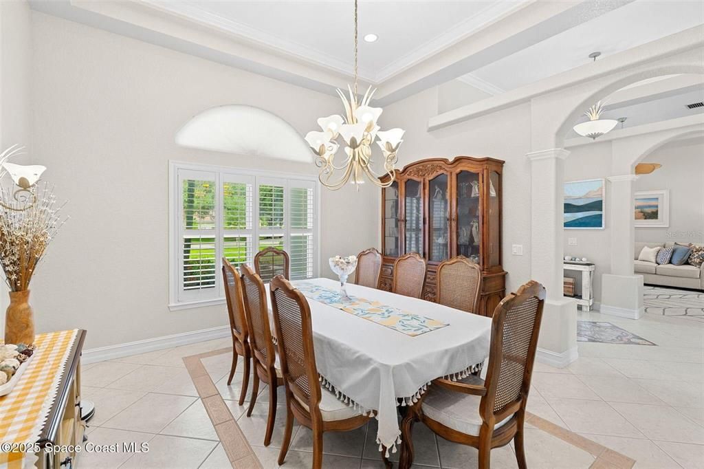 Chandelier, Dining room, Interior, Recessed Lighting