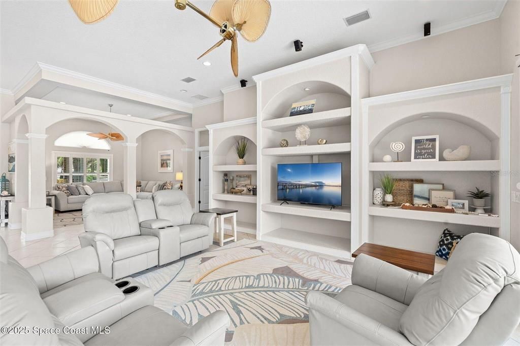 Interior, Living room, Recessed Lighting