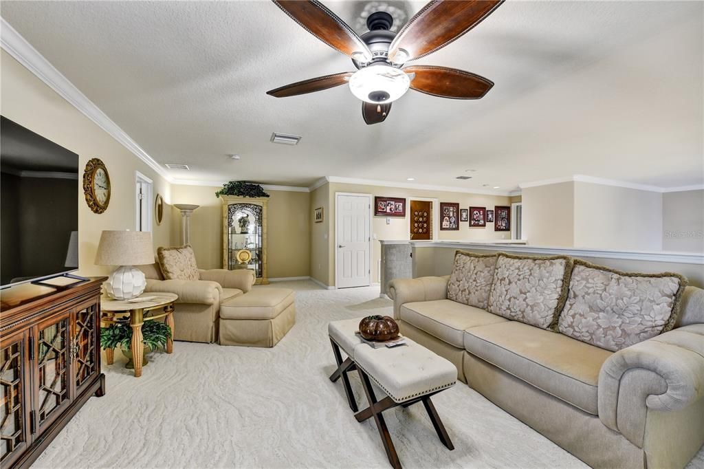 Interior, Living room, Recessed Lighting