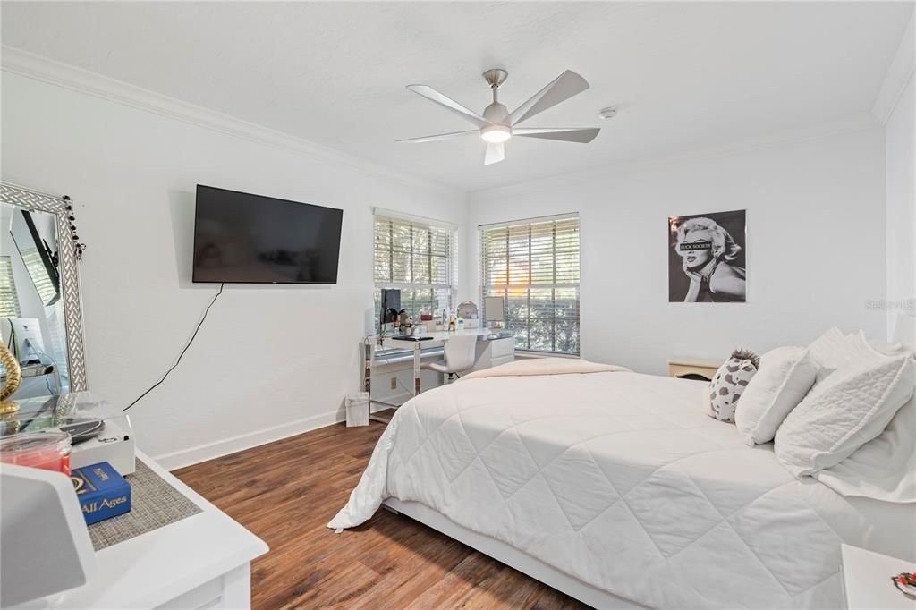 Bedroom, Interior, Wood Texture Flooring