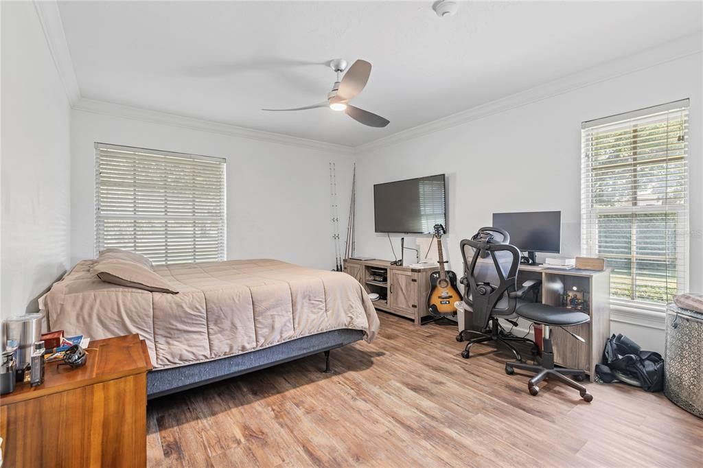Bedroom, Home Office, Interior, Wood Texture Flooring