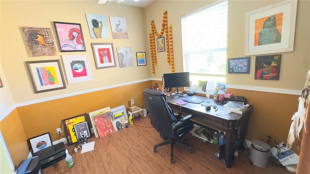 Home Office, Interior, Wood Texture Flooring