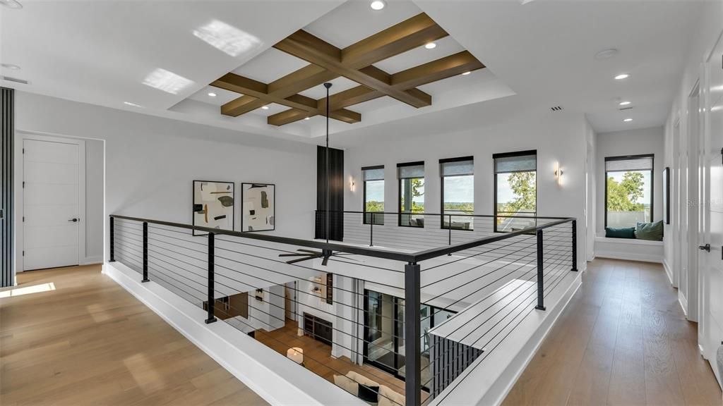 Interior, Pendant Lights, Recessed Lighting, Wooden Beams, Wood Texture Flooring