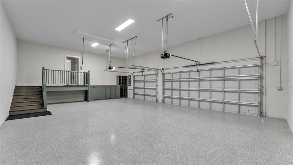 Garage, Interior, Recessed Lighting