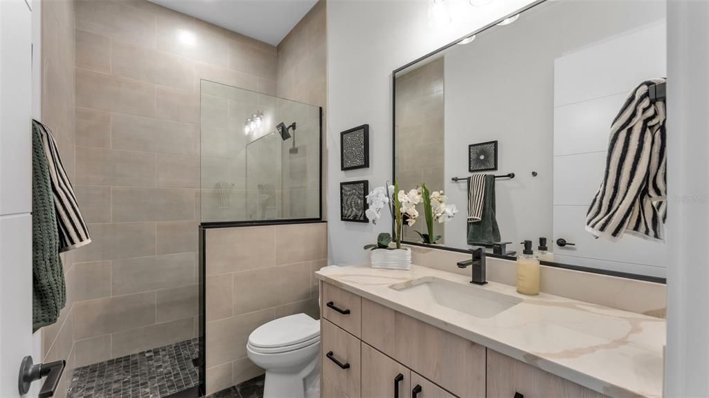 Bathroom, Glass Shower, Interior