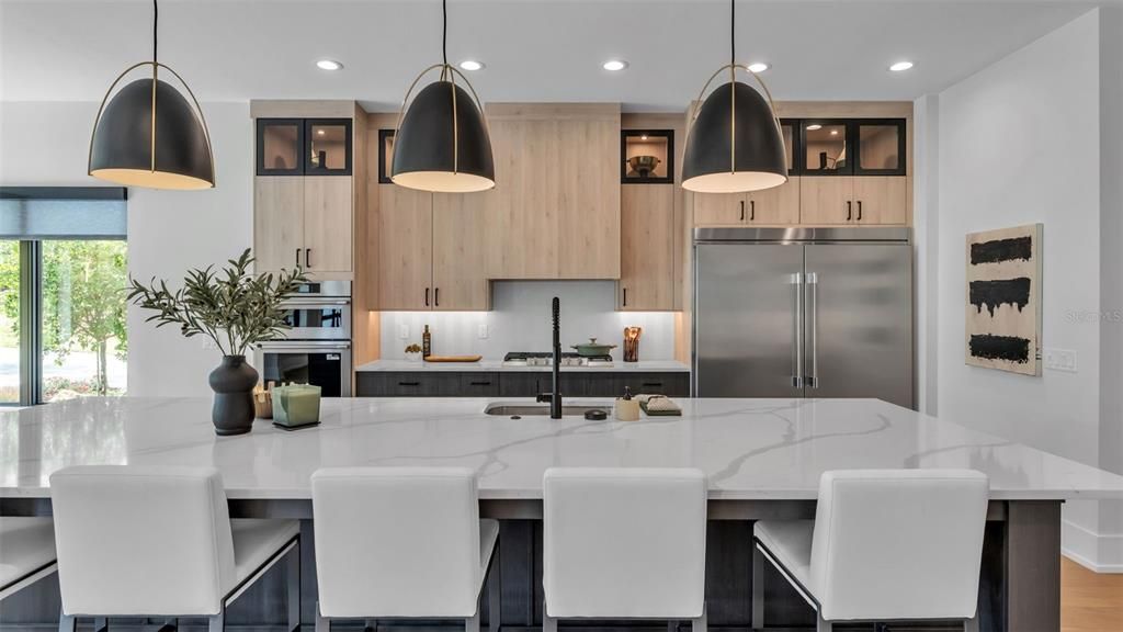 Interior, Kitchen, Pendant Lights, Recessed Lighting, Stainless Steel Appliances