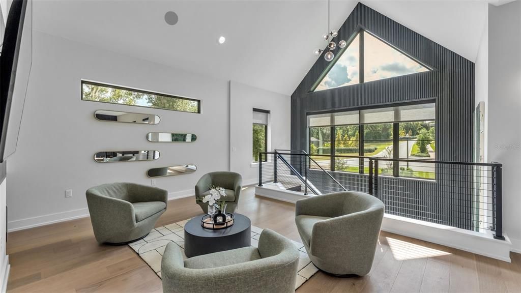 Interior, Recessed Lighting, Wood Texture Flooring