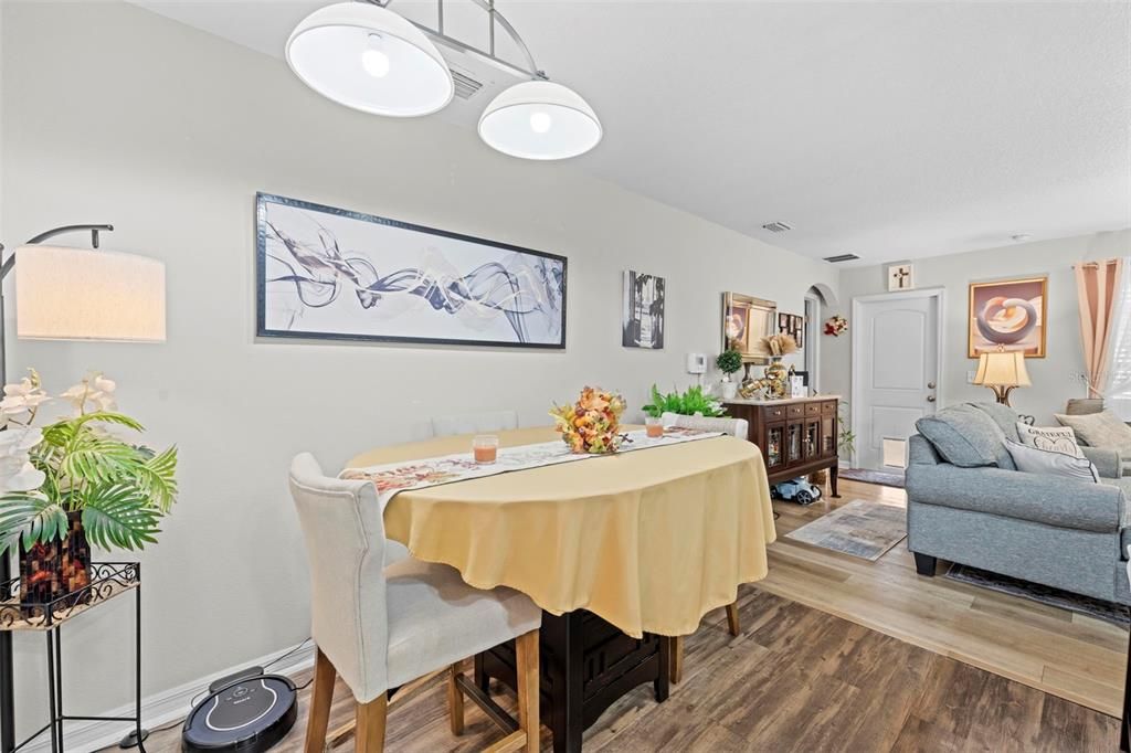 Dining room, Interior, Wood Texture Flooring