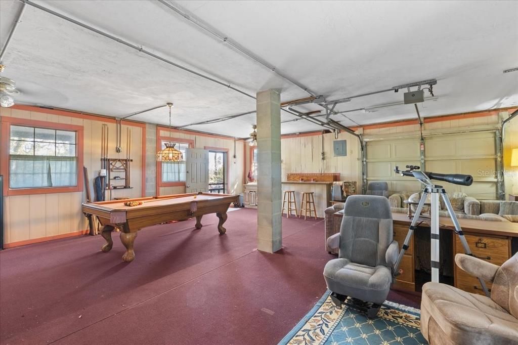 Billiard Table, Fitness Equipment, Game Room, Garage, Interior