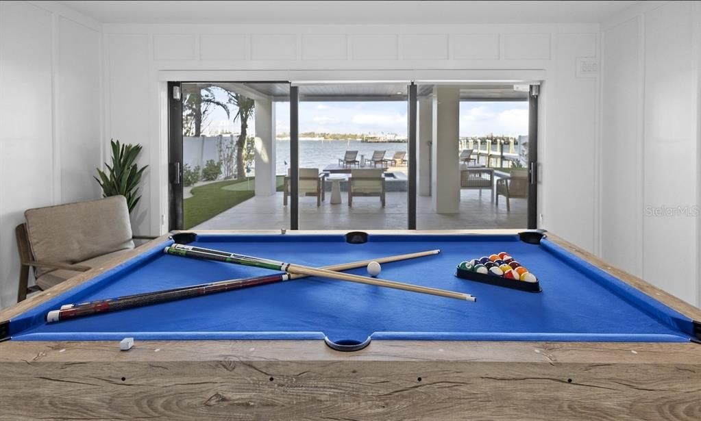 Billiard Table, Game Room, Interior, Water